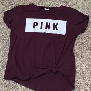 maroon pink top size small